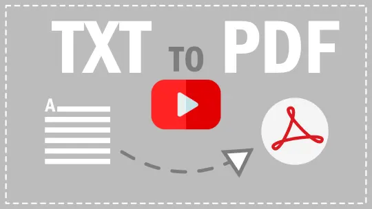 Відеоінструкція з перетворення TXT у PDF